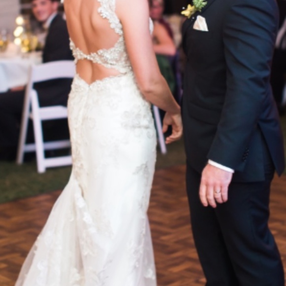 Maggie Sottero Jade 5MD056 wedding sz 10, street 6 - Picture 4 of 8